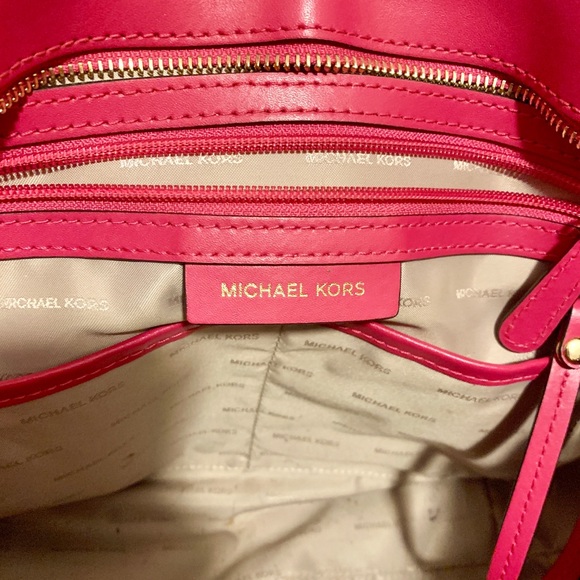 Michael Kors purse medium pink brown - Picture 6 of 8
